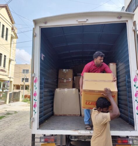 Home Furniture And Household items packed and getting loaded by our packers and movers for home relocation