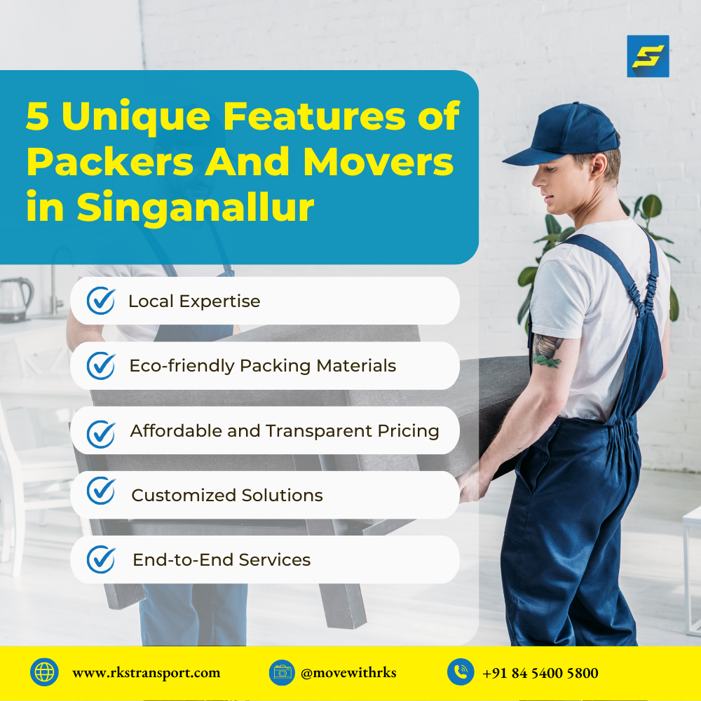 5 Unique Features of Packers And Movers in Singanallur